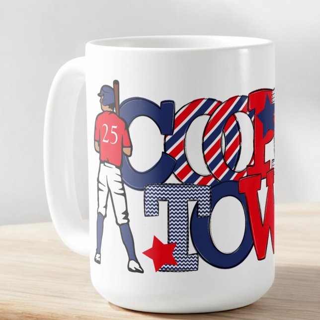 Mug Cooperstown Patriotic Letotic Baseball Année (Créateur téléchargé)