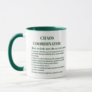 Mug Coordinateur Chaos Définition Bureau Photo Coworke