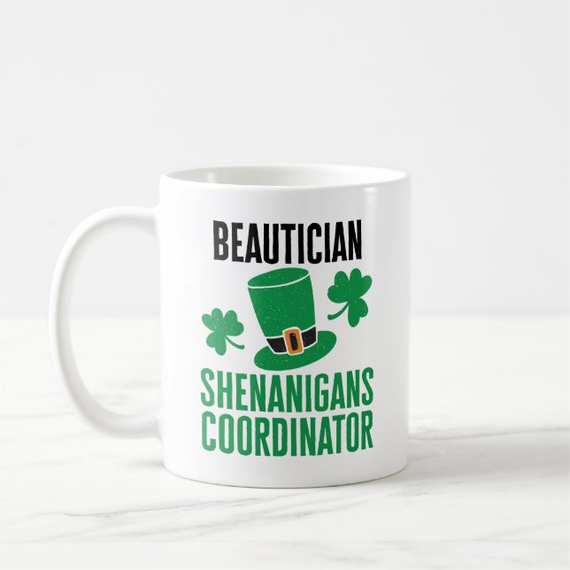 Mug Coordinateur de la Shenanigans de Beauticien (Gauche)