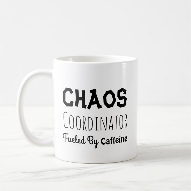 Mug Coordinateur du Chaos Citation drôle pour lui ou e (Gauche)