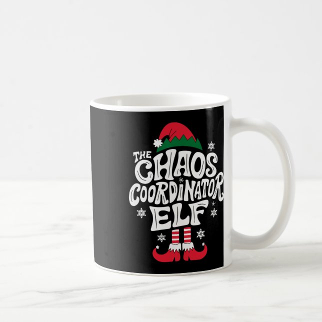 Mug Coordinateur du Chaos de Noël Elf Xmas Pajama Don  (Droite)