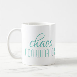 Mug Coordinateur du Chaos Script Turquoise