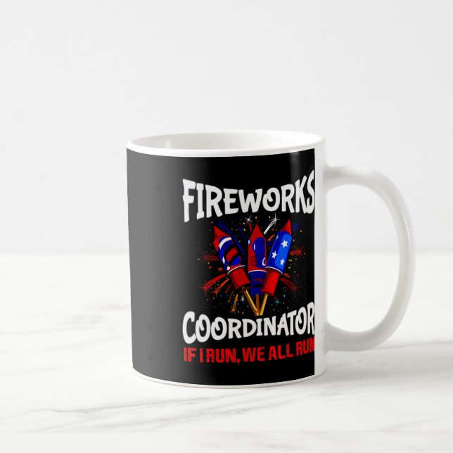Mug Coordinateur Fireworks Si je cours, nous exécutons (Droite)