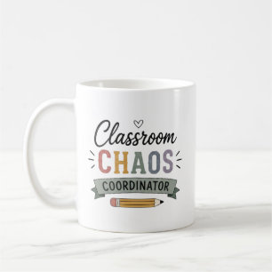 Mug Coordonnateur de chaos en classe Professeur drôle