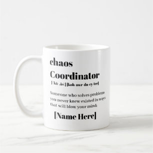 Mug Coordonnateur de chaos personnalisé 