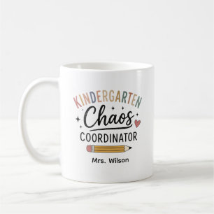 Mug Coordonnateur de chaos personnalisé pour la matern
