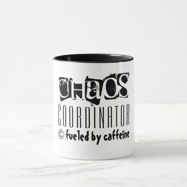 MUG COORDONNATEUR DE CHAOS REMPLI DE COMBUSTIBLE PAR (Centre)