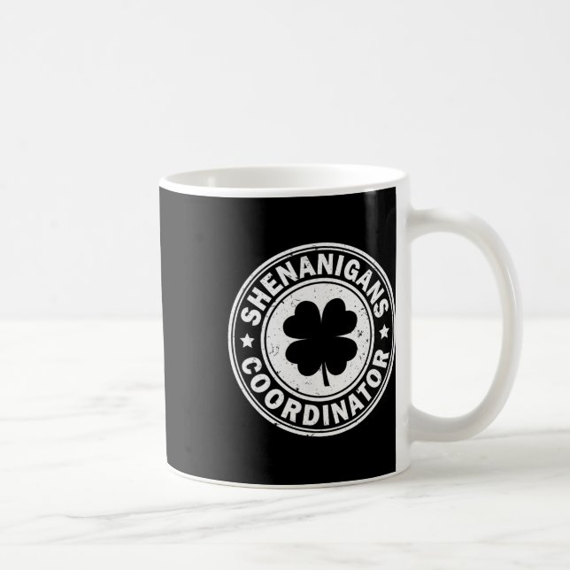 Mug Coordonnateur de Shenanigans St Patricks Day Shamr (Droite)