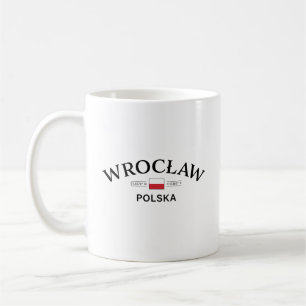 Mug Coordonnées polonaises de Wroclaw Polska (Pologne)