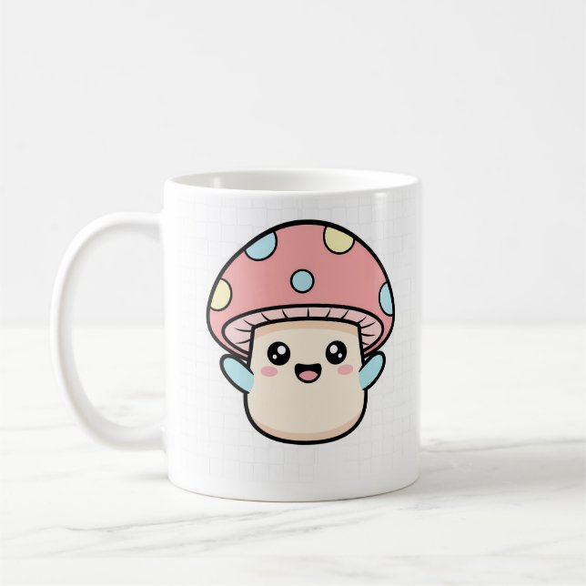 Mug Copain champignon kawaii (Gauche)
