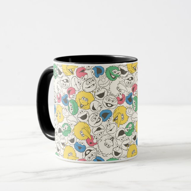 Mug Copains de Rue Sésame | Motif principal grosse têt (Devant gauche)