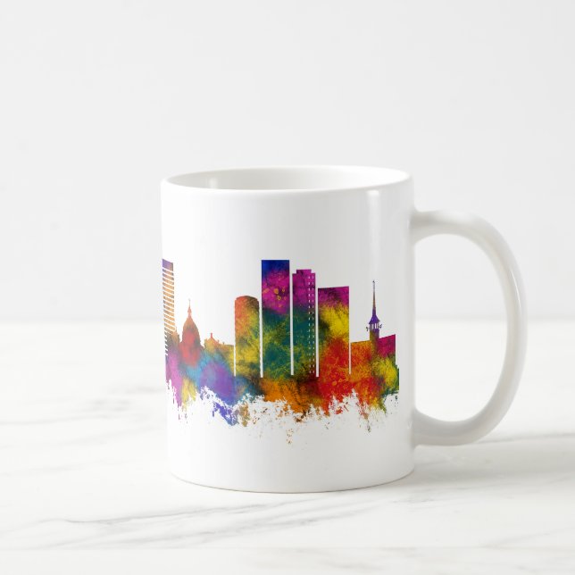Mug Copenhague Danemark Skyline (Droite)