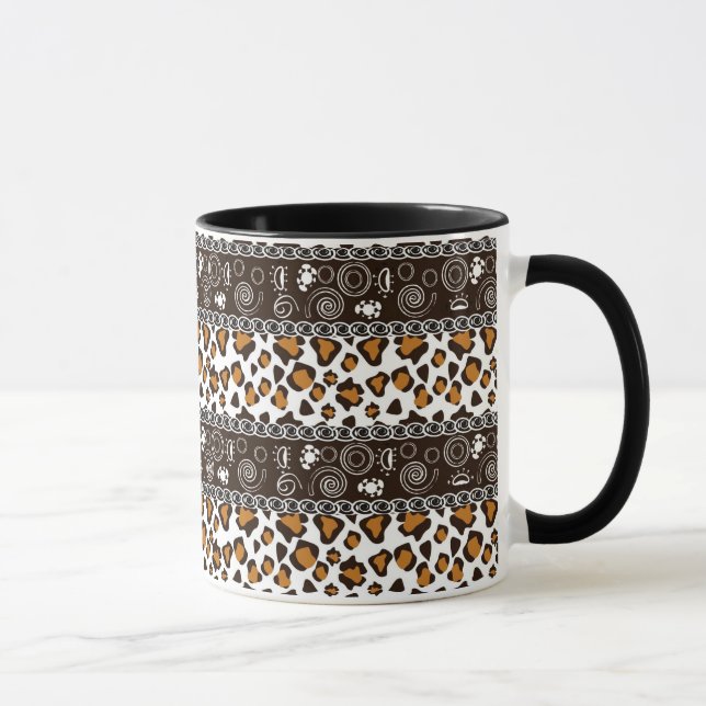 Mug Copie africaine avec le motif de peau de guépard (Droite)