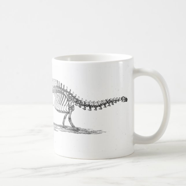Mug Copie d'antiquité de dinosaure de brontosaure (Droite)