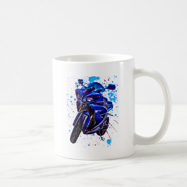 Mug Copie d'art de Yamaha YZF R1 (Droite)