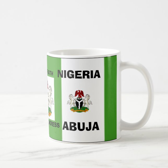 Mug copie de drapeau du Nigéria, Nigeria_coa, drapeau (Droite)