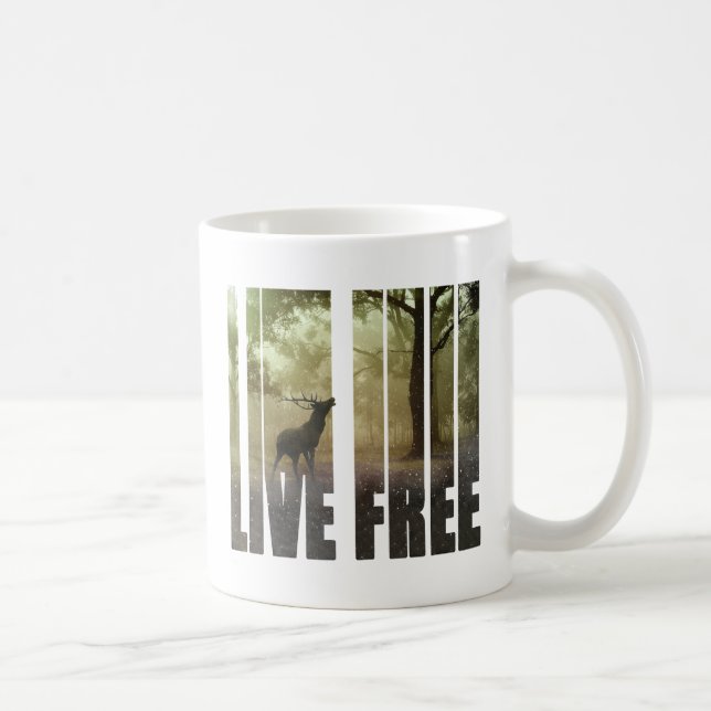 Mug Copie de photo de cerfs communs (Droite)