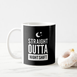 Mug Copie droite drôle de poste de nuit d'OUTTA