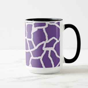 Mug Copie foncée de girafe de lavande ; Rétro tablea