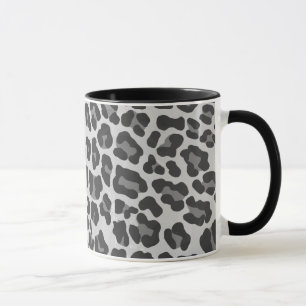 Mug Copie grise et gris-clair de léopard