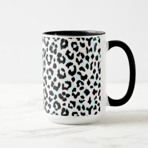 Mug Copie noire et blanche chic de guépard