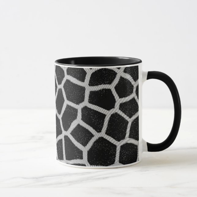 Mug Copie noire et blanche de girafe (Droite)