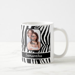 Mug Copie noire et blanche de zèbre