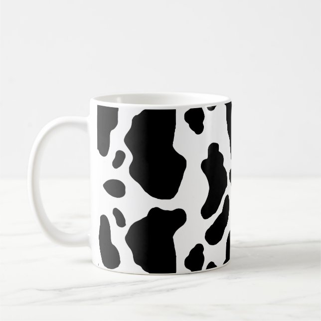 Mug Copie repérée de vache, motif de vache, fourrure (Gauche)
