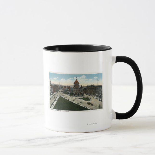 Mug Copley Vue Carré de l'église de la Trinité (Droite)