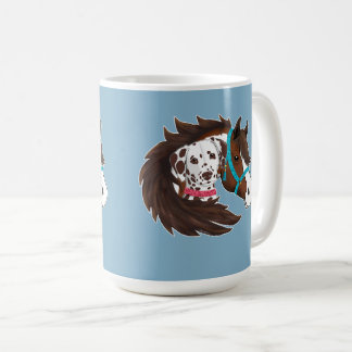 Mug Coppains dalmatiens et chevaux