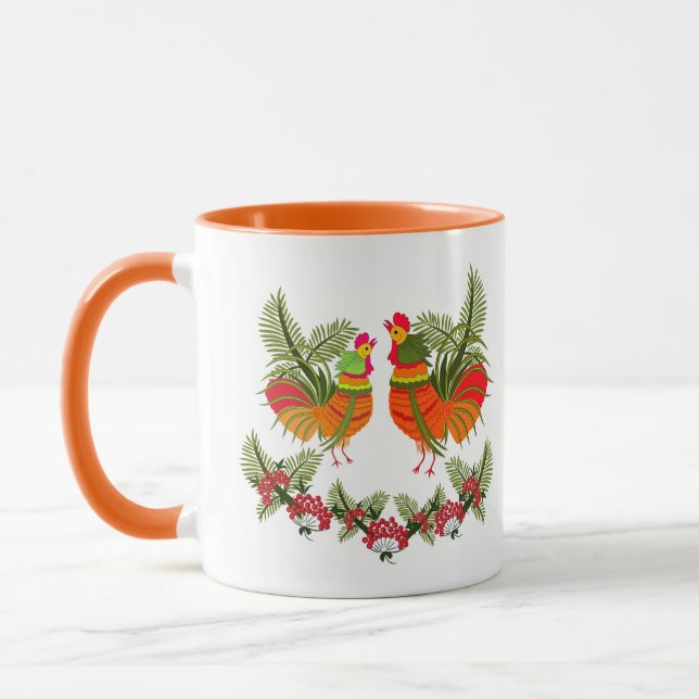 Mug Coq avec poule (Gauche)