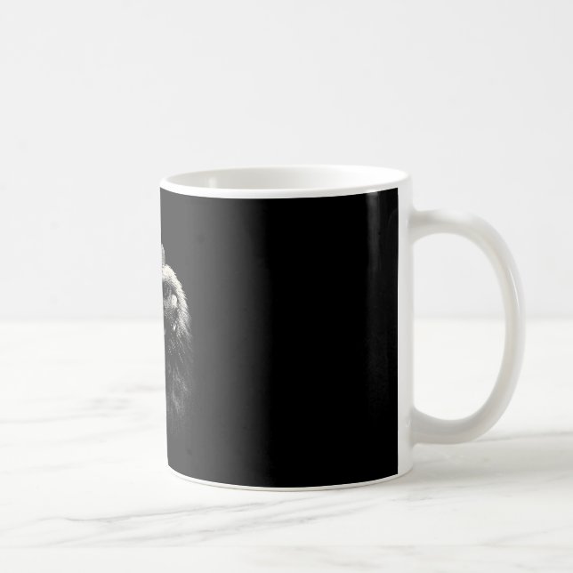 Mug Coq Cool Fumant Une Cigarette Graphique D'art _1  (Droite)