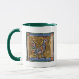 Mug Coq de bestiaire médiéval c. 1270