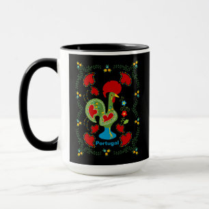Mug Coq de Chance portugais de couleur verte
