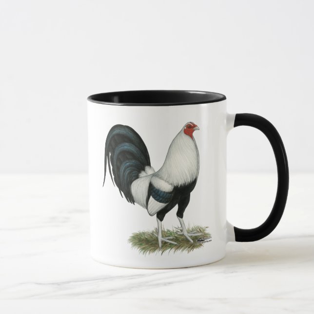 Mug Coq de combat argenté de Duckwing (Droite)