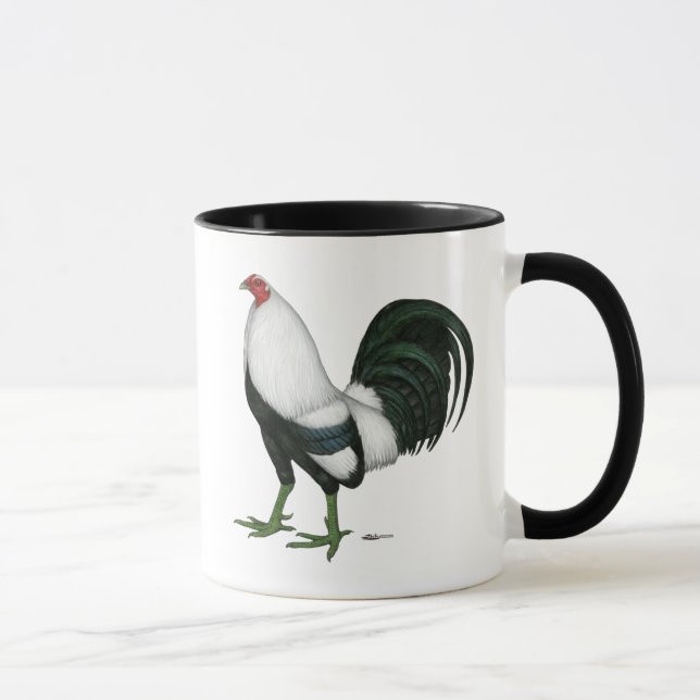 Mug Coq de combat Duckwing argenté (Droite)