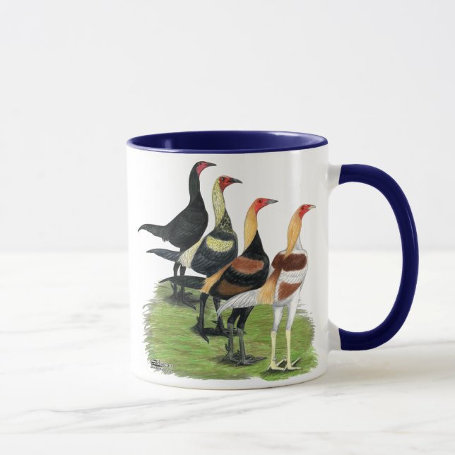 Mug Coq de jeu moderne (Droite)