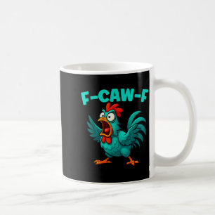 Mug Coq drôle de ferme humour animal F-caw-f
