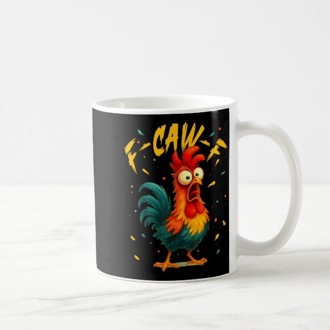Mug Coq drôle de poulet amusant Chasseur de poulets Fa (Droite)
