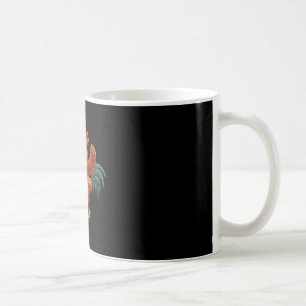 Mug Coq fou donnant des coups de pied au grain drôle d