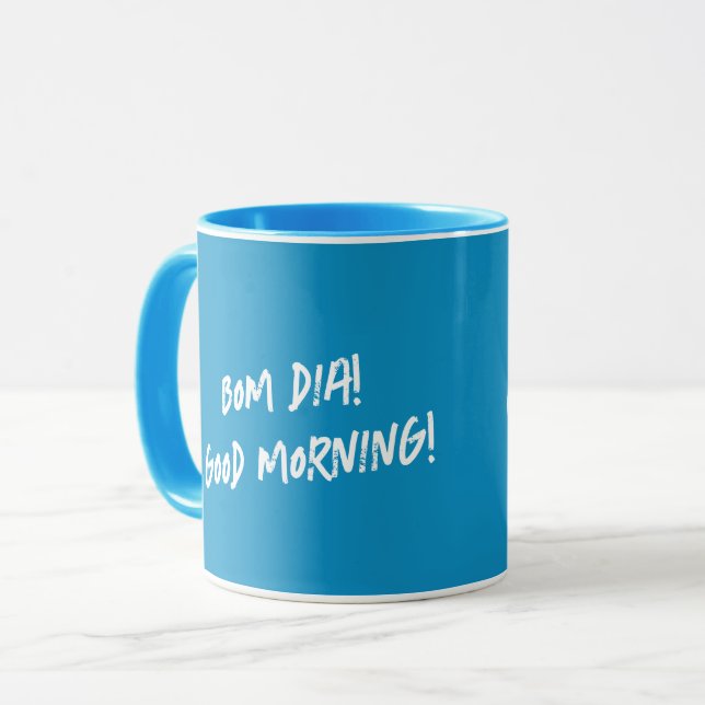 Mug Coq portugais Bom dia - Bonne journée (Devant gauche)