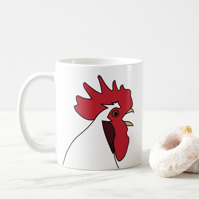Mug Coq Poule  (Avec donut)