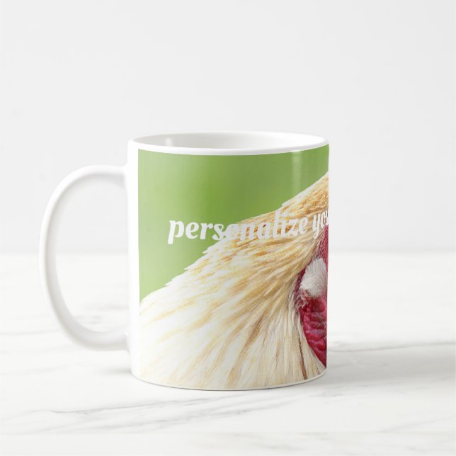 Mug coq, poulet, animal, oiseau, dessin, ferme, (Gauche)