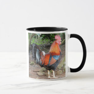 Mug Coq rouge coloré
