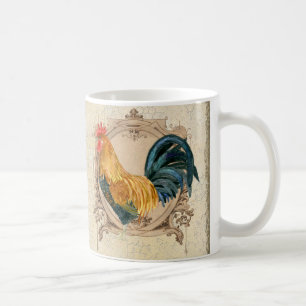 Mug Coq rustique de grange de pays français vintage d