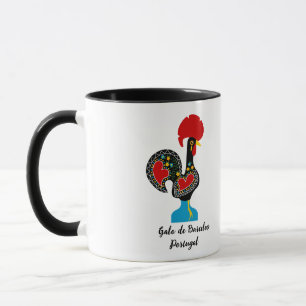 Mug Coq traditionnel de Barcelos en noir