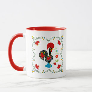 Mug Coq traditionnel du Portugal en noir