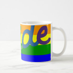 Mug coque carte de visite du drapeau arc-en-ciel