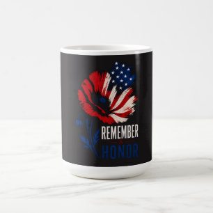 Mug Coquelicot Patriotique Rappeler Honneur Drapeau Am