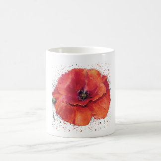 Mug coquelicot rouge